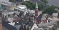 Ultra HD 4K Roemer Square Frankfurt Aerial View Skyline Old Town Houses Roof Day 4k or 4k+ Resolution