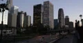 Ultra HD 4K Rush Hour on Freeway, Dusk Downtown Los Angeles, LA, California, USA 4k or 4k+ Resolution