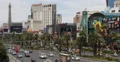 Ultra HD 4K Rush Hour Car Traffic Busy City US Las Vegas Strip Paris Hotel 4k or 4k+ Resolution
