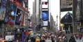 Ultra HD 4K Shot Times Square Busy Tourist People Intersection Neon Commerce 4k or 4k+ Resolution