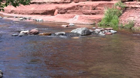 Ultra HD 4K Slide Rock Spring Stock Footage 45974985
