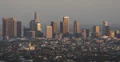 Ultra HD 4K Sunset Light Los Angeles Aerial View Cityscape Office Towers Crowded 4k or 4k+ Resolution