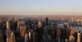 Ultra HD 4K Sunset Light Aerial View Manhattan New York City Big Apple Skyline 4k or 4k+ Resolution