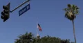 Ultra HD 4K Sunset Strip Boulevard Sign, Palm Tree, Traffic Light, Los Angeles 4k or 4k+ Resolution
