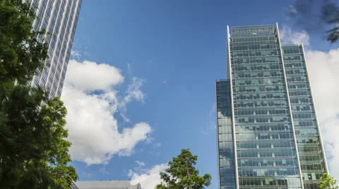 Ultra Hd 4K Time lapse of skyscrapers in London Stock Footage 42548395