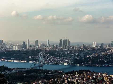 Ultra HD 4K time lapse photography istanbul Turkey Video stock 73648049