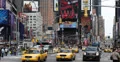 Ultra HD 4K Times Square Manhattan, Crowded New York City Yellow Cab Car Traffic 4k or 4k+ Resolution