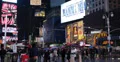 Ultra HD 4K Times Square Illuminated Night Busy Tourist People Intersection Neon 4k or 4k+ Resolution