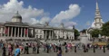 Ultra HD 4K Trafalgar Square People Pedestrians Tourists Visiting Passing London 4k or 4k+ Resolution