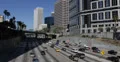 Ultra HD 4K Traffic Jam on Freeway, USA, Downtown Los Angeles, LA, California 4k or 4k+ Resolution