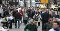 Ultra HD 4K Traffic Jam, Corporate Business People, Luch Break Hour, New York 4k or 4k+ Resolution