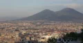 Ultra HD 4K UHD Aerial View Naples City Skyline Old Town Mount Vesuvius Italy 4k or 4k+ Resolution