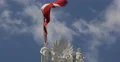 Ultra HD 4K UHD Closeup Austrian National Flag Waving Parliament Vienna Austria 4k or 4k+ Resolution