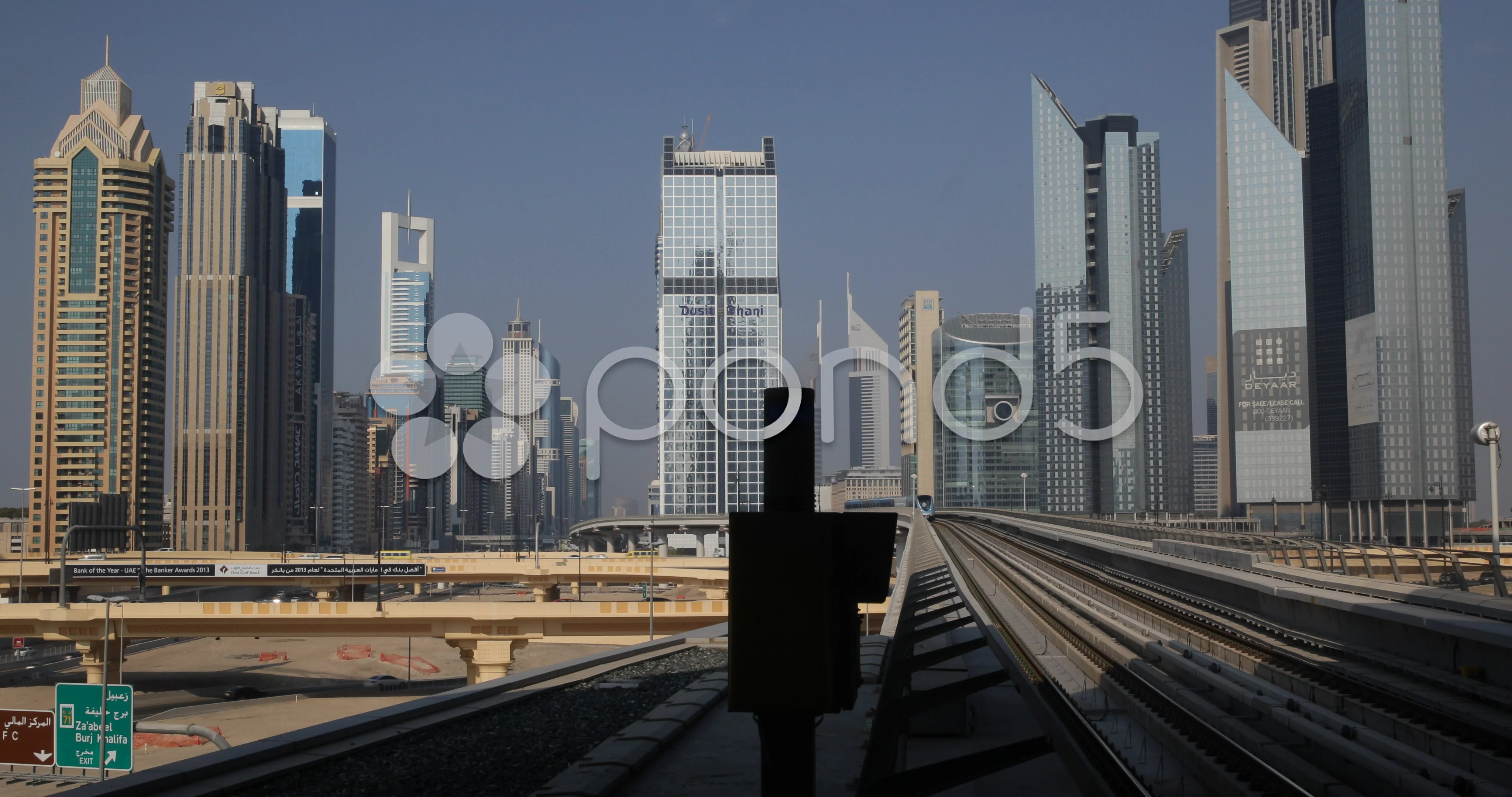 Ultra Hd 4k Uhd Dubai Skyline Busy City Stock Video Pond5