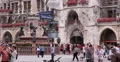 Ultra HD 4K UHD Famous Marienplatz Munich Crowded Square People Walk Visit Day 4k or 4k+ Resolution