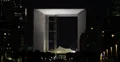 Ultra HD 4K UHD Illuminated Night Grande Arche Paris Skyline Business District 4k or 4k+ Resolution