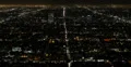 Ultra HD 4K UHD Illuminated Night Koreatown Wilshire Aerial View Los Angeles LA 4k or 4k+ Resolution