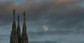 Ultra HD 4K UHD Milan Facade Cathedral Duomo Square Sculpture Statue Creepy Moon 4k or 4k+ Resolution