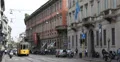 Ultra HD 4K UHD Old Tram Vintage Tramway Passing Street People Walk Milan Italy 4k or 4k+ Resolution