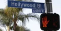 Ultra HD 4K UHD Pedestrian Crosswalk Hollywood Sign LA Still Stand Red White 4k or 4k+ Resolution