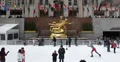 Ultra HD 4K UHD Skaters Rockefeller Center Christmas Holidays Winter Ice Rink 4k or 4k+ Resolution