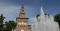 Ultra HD 4K Water Fountain Sforzesco Castle Milan Italy Tourist Attraction Italy 4k or 4k+ Resolution