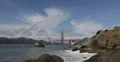 Ultra HD 4K Water waves Coast Rocks Famous Golden Gate Bridge, San Francisco Bay 4k or 4k+ Resolution
