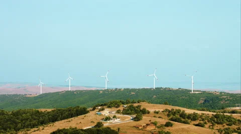 Ultra HD 4K Windmill Stock Footage 44761082