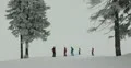 Ultra HD 4K Winter Landscape, Ski Resort in Beautiful Mountains in Cold 4k or 4k+ Resolution