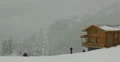 Ultra HD 4K Winter Landscape, Ski Resort in Beautiful Mountains in Cold 4k or 4k+ Resolution