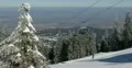 Ultra HD 4K Winter Landscape, Ski Resort in Beautiful Mountains in Cold 4k or 4k+ Resolution