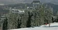 Ultra HD 4K Winter Landscape, Ski Resort in Beautiful Mountains in Cold 4k or 4k+ Resolution