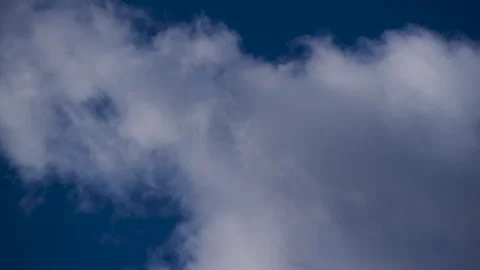 Ultra HD High-Contrast Cloud Formation on a Diagonal Axis Stock Footage 319480433