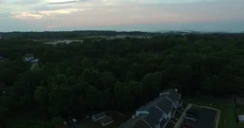 Ultra HD - Panoramic View of Forested Area Video stock 52135641