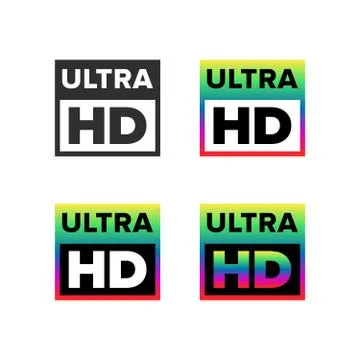 Ultra HD symbol Stock Illustration