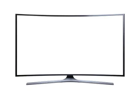 Ultra HD Television with a Blank Screen Stock Photos