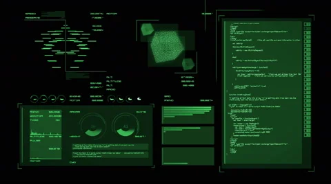 Ultra high resolution footage of data processing futuristic interface Stock Footage 67663140
