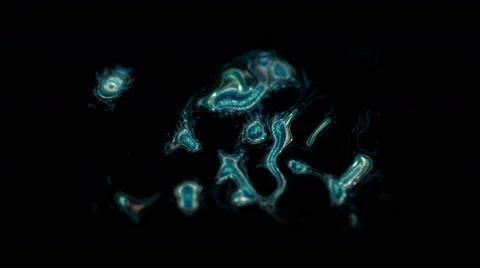 Ultra high resolution footage of flowing and shining liquid metal Stock Footage