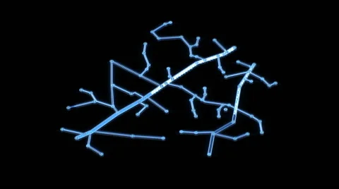 Ultra high resolution footage of map interface with blinking border Stock Footage 67666111