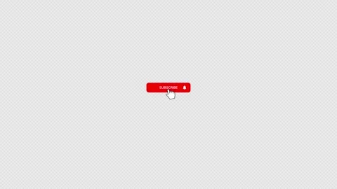 Ultra Minimalist White Subscribed Interface Button Graphic Stock Footage 340873945