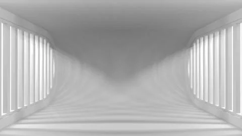 Ultra modern conceptual empty interior with light rays from the windows for your Illustrazione stock