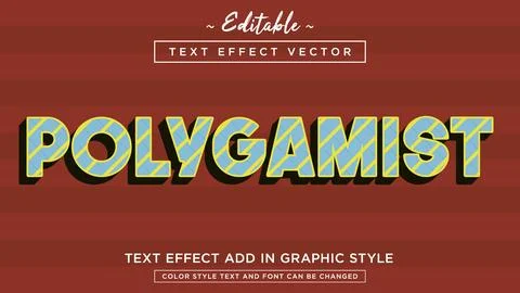 Ultra modern text effect style with amazing background Illustrazione stock