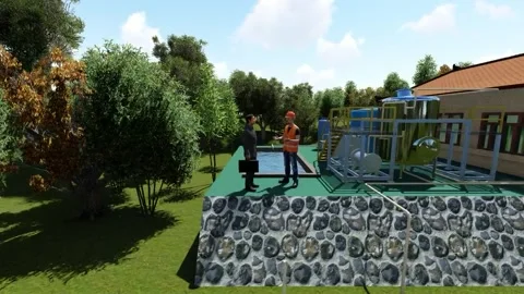 Ultra Oxidation System Video stock 170348515