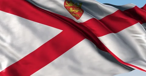 Ultra realistic looping flag: Jersey Stock Footage 61249249