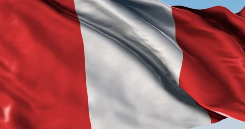 Ultra realistic looping flag: Peru 스톡 동영상 61292950