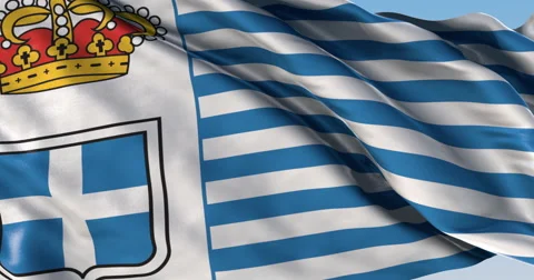Ultra realistic looping flag: Seborga Video stock 61335895