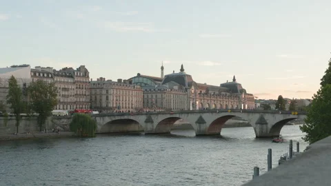 Ultra-sharp 4K wide angle landscape shot of a magnificent historic palace and cl Stock Footage 338174166