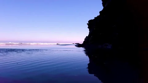 Ultra-sharpness playa das cathedrals galicia. Stockbeeldmateriaal 258841522