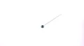 ultra slo mo pin drop on glass white background blue head Video HD