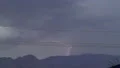 ultra slo mo powerful mountain lightning at dusk 2 HD動画